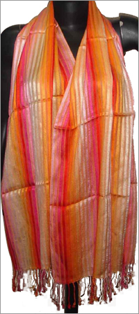 बहुरंगी रेशमी स्कार्फ़