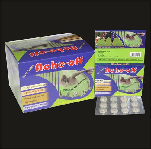 100 Mg Nimesulide Tablets Application: Pain Medication And Fever Reducer