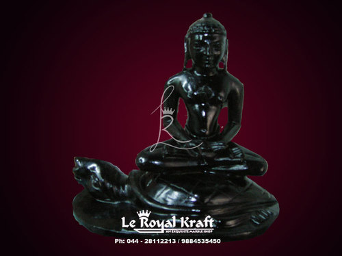 Black Marble Mahavir Statue