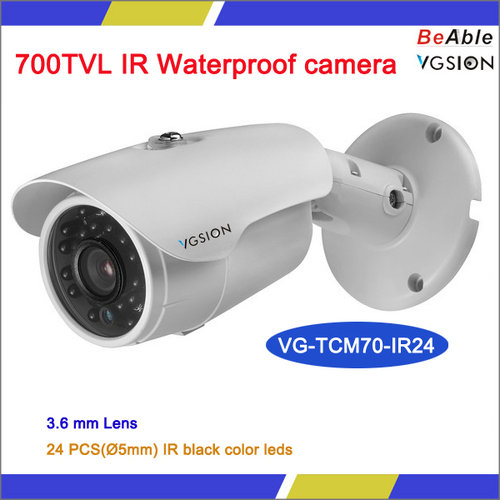 700 TVL आईआर वॉटरप्रूफ कैमरा