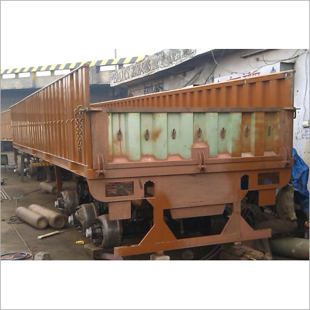 High Bed Trailer - Durable Steel Frame, 18 Feet Long, 7 Feet Wide - Ideal for Heavy Loads, Enhanced Stability, Versatile Usage