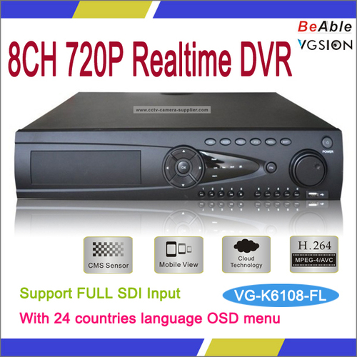 8 CH 720P वास्तविक समय
