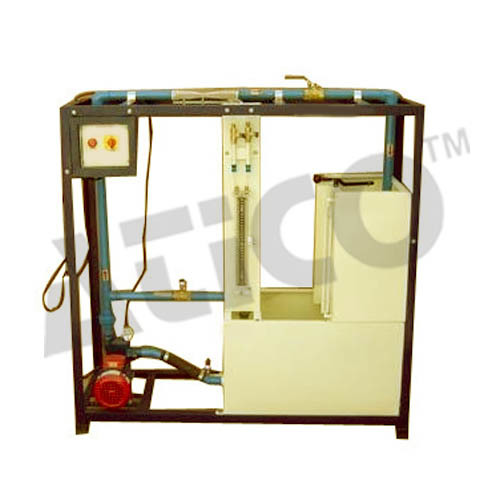 Discharge Through Venturimeter - 220V Voltage, Flexible Pipe Connection , Lab Equipment with Differential Manometer and Parallel Operation Valves