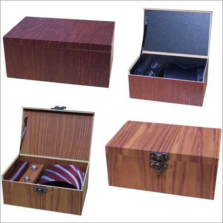 Wooden Tie Cufflinks Combo