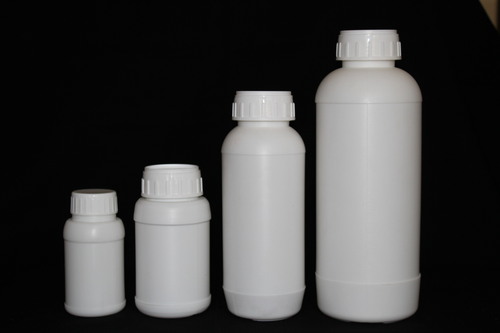 Plastic Container for Liquids - Plastic Material, Multiple Sizes Available, White Color | Ideal for Chemical Use, Warranty Included
