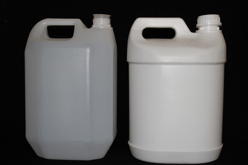 HDPE 5 Litre Jerry Can - White, Customized Dimensions | In-House Fabrication, Multi-Color Screen Printing, Warranty Included