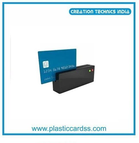 Magnetic Stripe Card Reader - ABS Plastic, 3.54x1.10x1.10 inches, Black | High Performance, Programmable, USB Compatible, Reads 3 Tracks, 1,000,000 Swipes