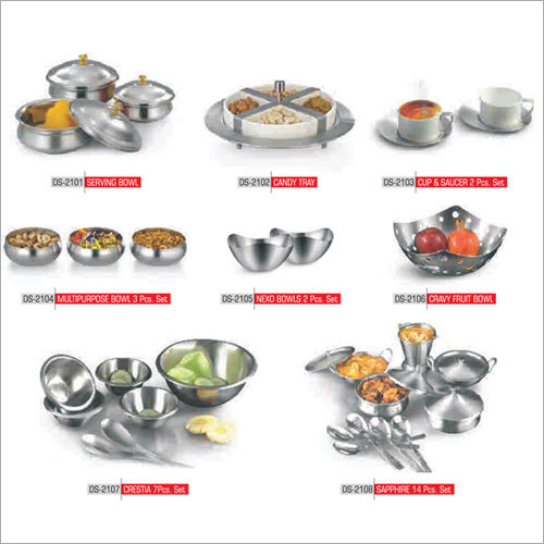 स्टेनलेस स्टील की टेबलवेयर