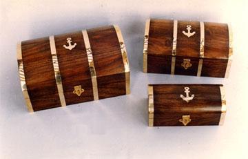 3 पीस लकड़ी का बॉक्स सेट