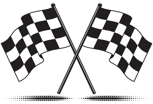 Racing Flags - Polyester Material, Flying Style Printed | Customized Color Options, Durable Aluminium Flagpole