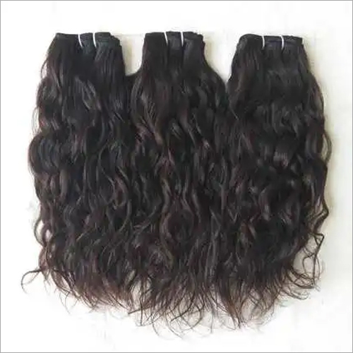 Natural Black/Brown Wavy Indian Hair Extension