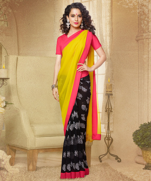 जॉर्जेट साड़ी