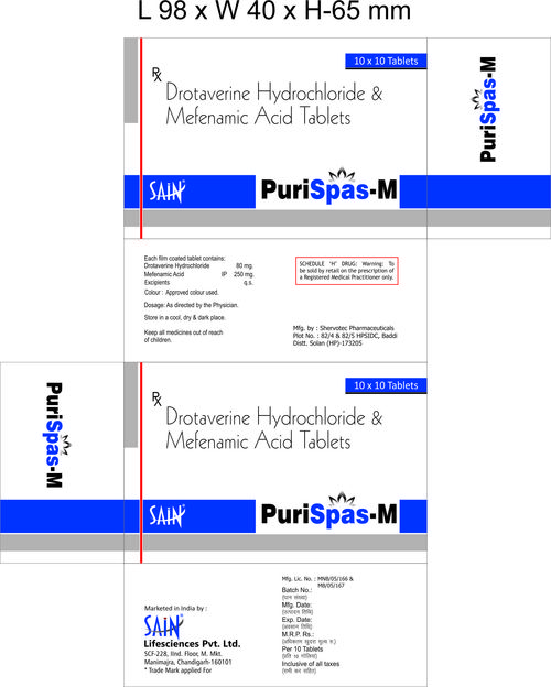 Mefenamic Acid & Drotaverine Hydrochloride Tablets