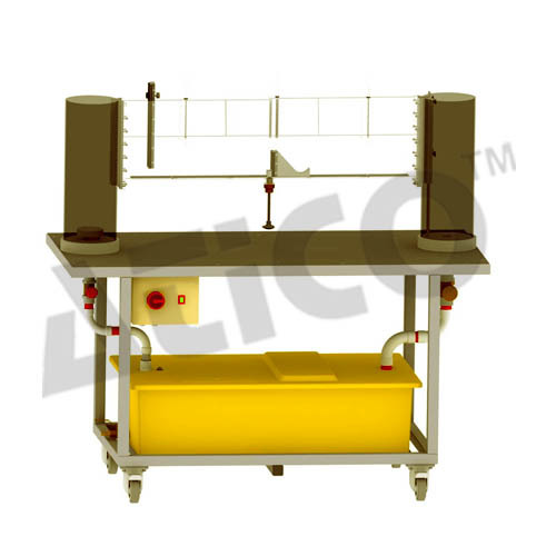 Flume for Open and Closed Flow - Transparent Plastic, 1585x750x1600mm, 550W Pump, 230V/50Hz | Dynamic and Static Pressure Measurement, Adjustable Bed