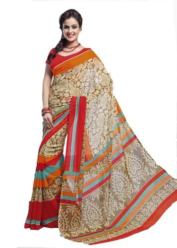 Designer Printed Saree 