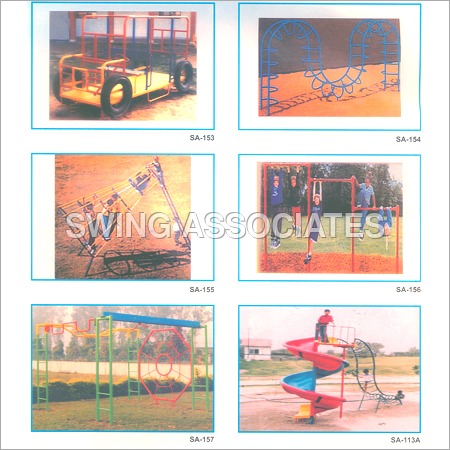 Plastic And Metal Childrens Playground Equipments