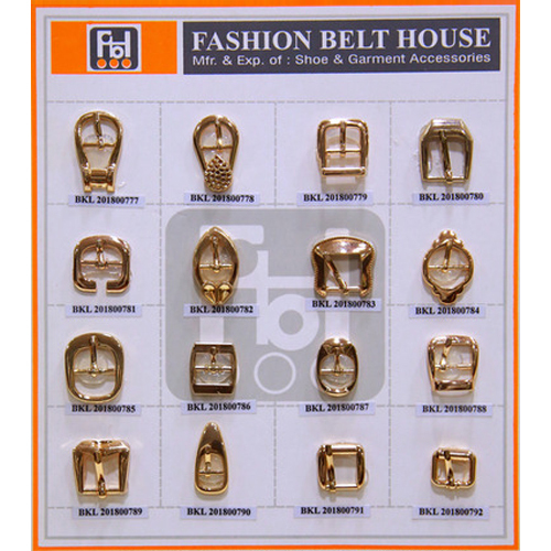 Shoe Buckles - Metal | 3 Inch Golden Coated Design for Stylish Footwear