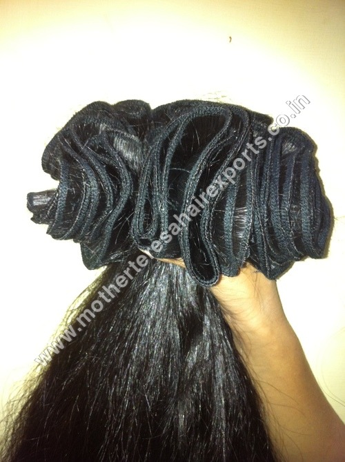 Indian Human Hair Weft - Color: Natural Brown