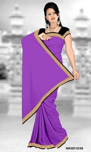 Plain Georgette Sarees