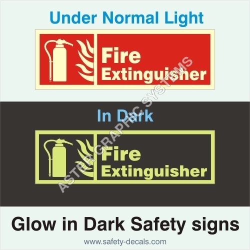 Multi Color Glow In Dark Signs