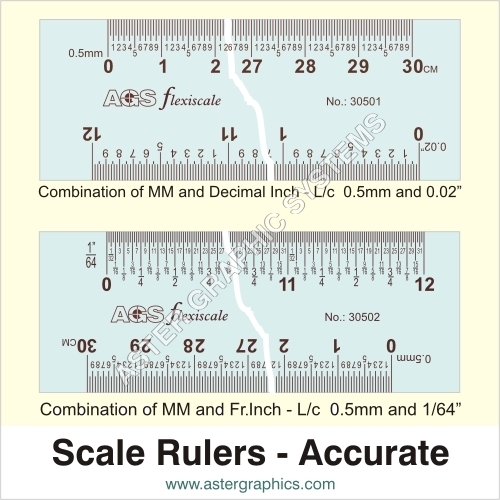 Sky Blue Scale Rulers