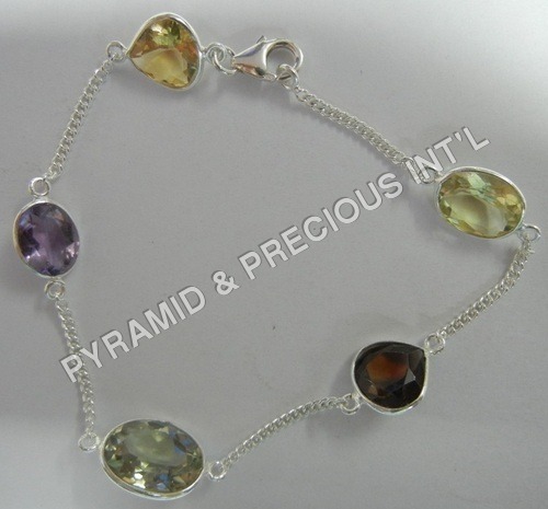 Same As Picture Sterling Silver Bezel Bracelet