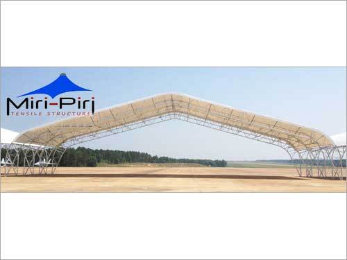 Lightweight Tensile Structures - Steel Material, 10mm Wall Panel Thickness | 10-Year Lifespan, Versatile Use: Carport, Office, Warehouse, Workshop