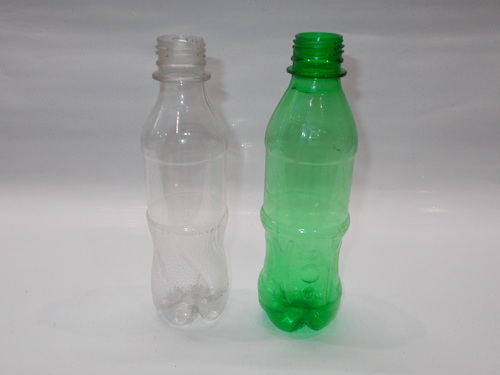 Transparent And Green Soda Bottle