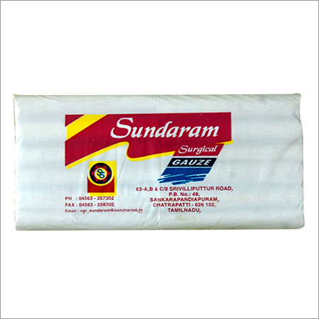 Surgical Gauze - 100% Cotton, Rectangle Shape, White Color | Disposable, Woven, Sterilized for Effective Dressing