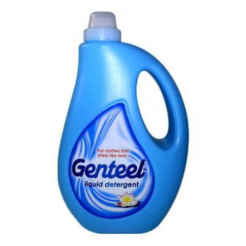 Genteel Liquid Detergent - Plastic Bottle 25x15x10 cm, 2 Liters | Biodegradable, Deep Clean, Safe Formula, Pleasant Scent