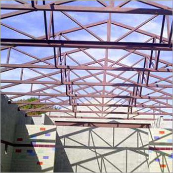 Structural Fabrication - Steel, Aluminum, FRP | Truss Structure, Powder Coated Finish, Variable Dimensions for Roofs, Warehouses, Industrial Sheds