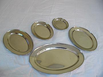 OVEL PLATE  & TRAY