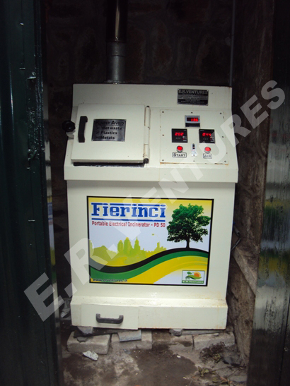 White Used Napkin Burning Machine - Napkinci Jumbo