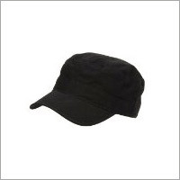 मिलिटरी ब्लैक पीक्ड हैट