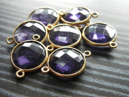 एमेथिस्ट सिल्वर कनेक्टर्स