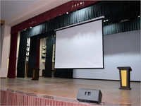 वीडियो प्रोजेक्शन स्क्रीन और स्टेज परदा