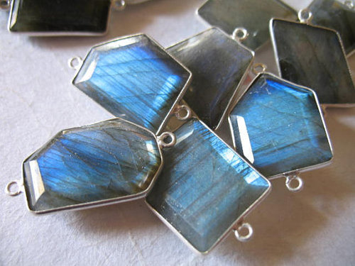 25 Piece Lot of Labradorite Connectors