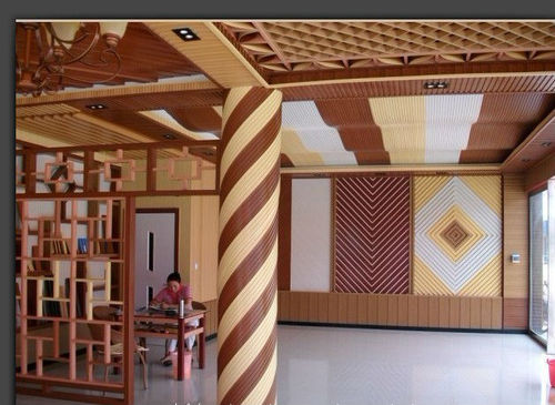 आंतरिक सजावटी पैनल WPC वेव बोर्ड