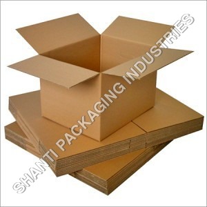 Corrugated Cartons - 6 x 4 x 3.5 Inch, Brown with Glossy Lamination | High Load Bearing Capacity, Moisture Proof, Customizable Design