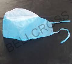 Surgical Cap - 100% Cotton Material, Disposable Design , Blue Color for Versatile Use in Medical and Food Industries