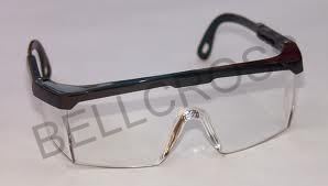 Safety Goggles - Plastic Material, Transparent Color | Lightweight, Adjustable, Scratch-Resistant, Disposable