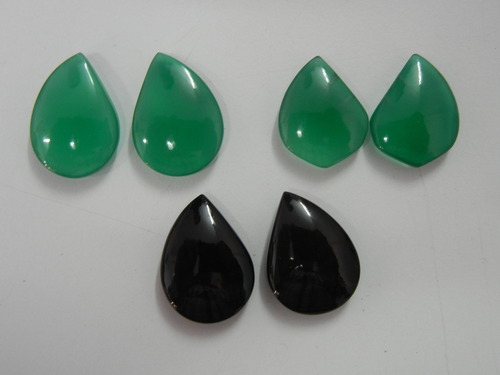Same As Picture Green Onyx Mango Shape Gemstone