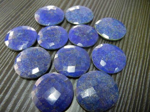 Lapis Round Briolite Gemstone - Round Cut | Semi-Precious Color Matching Photo, Custom Orders Available