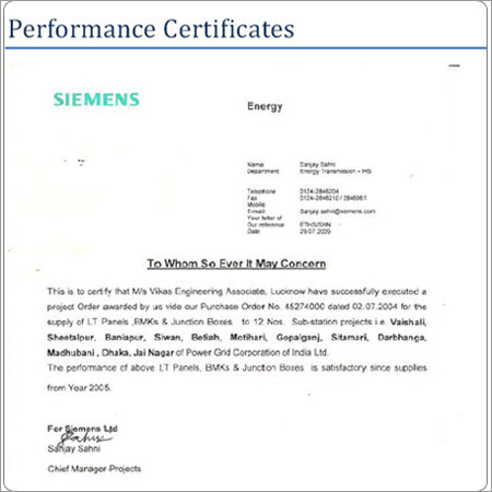 Certificates