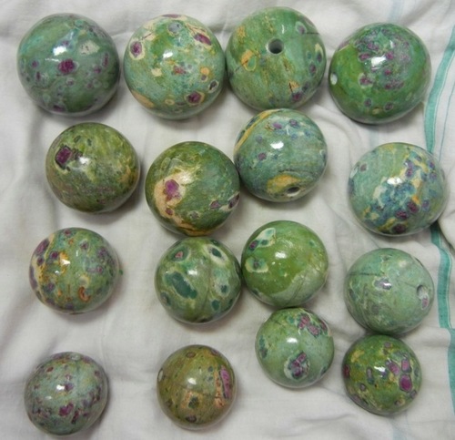 Same As Picture Ruby Zosite Ball Gemstone