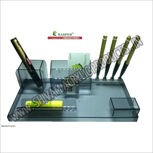 ऑफिस सप्लाई के लिए गुड लुक ऐक्रेलिक पेन होल्डर - रैस्पर