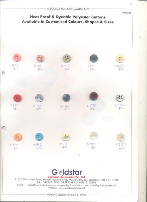Multi Clothing Buttons