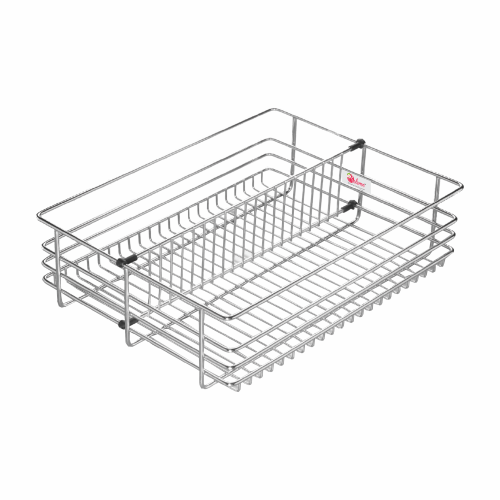 सिल्वर किचन पार्टिशन बास्केट