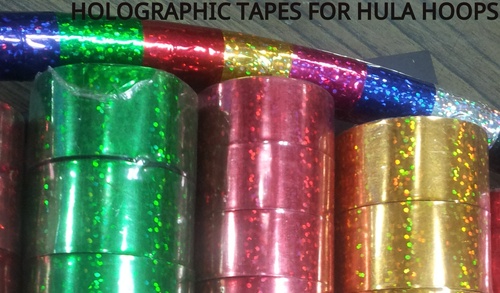 Holographic Tapes - 19mm x 20 Meters | Self-Adhesive, Pe and Pet Material, Black Option Available