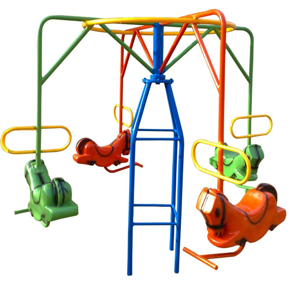 Horse Merry Go Round 4 Seater - Material: Mild Steel